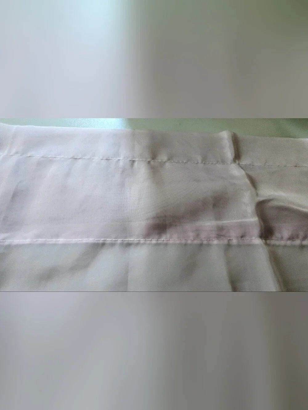 Voile Pale Lilac Sheer Curtains, Translucent Fabric. Rod Pocket. 2 Panels.